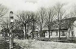 Grenzhaus an der deutsch-russischen Grenze zwischen Bajohren und Russisch Crottingen