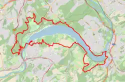 Karte des Wanderweges