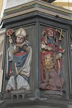 Ambrosius (links) und Hieronymus (rechts)