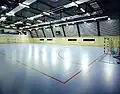 Innenansicht der Ballsporthalle