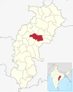 Lagekarte des Distrikts