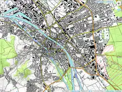 Topographische Karte aus OpenStreetMap- und SRTM-Daten[24]