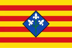Flagge der Provinz Lleida