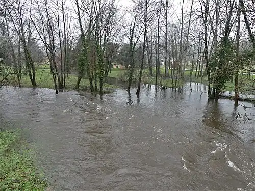 Hochwasser des Bandiats im Januar