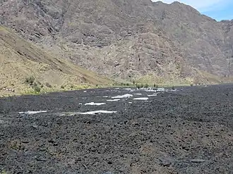 Ort Bangaeira, seit 2014 unter der Lava