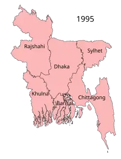 Sechs Divisionen 1995–2010