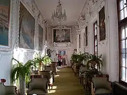 Die „Tylman-Galerie“ („Galeria Tylmanowska“) im ersten Stock der Nordwestseite