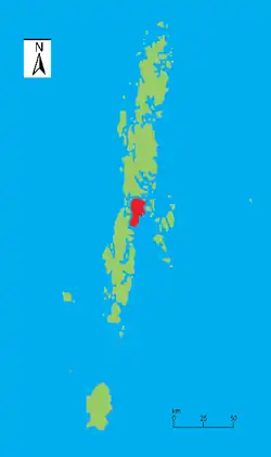 Lage der Baratang Island