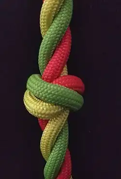 Der Einfache Taljereepsknoten ist schmaler