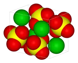 Strukturformel von Strontiumsulfat