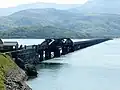 Eisenbahnbrücke über die Flussmündung des Mawddach