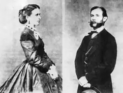 Baron Krauss und Bertha von Thoren nach 1860