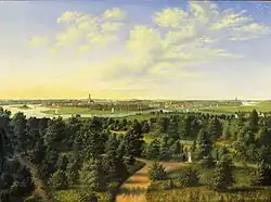 Potsdam vom Belvedere auf dem Brauhausberg (1825)
