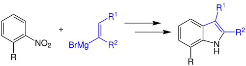Übersichtsreaktion zur Bartoli-Indolsynthese