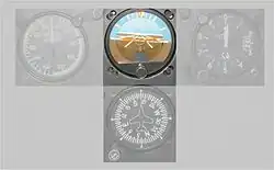 Von den „Basic-T“-Instrumenten muss der Künstliche Horizont als zentrales Instrument am genauesten im Auge behalten werden, während die anderen Instrumente je nach Flugmanöver (Steigflug, Kurvenflug) besondere Aufmerksamkeit verlangen.