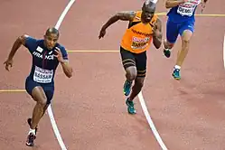 Zielkurve (v.&nbsp;l.&nbsp;n.&nbsp;r.): Ben Bassaw, Churandy Martina, Adam&nbsp;Gemili