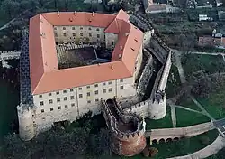 Burg Siklós (Ungarn) mit Barbakane in Rondell-Form