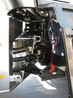 Knicklenkung an einem Liebherr-Radlader