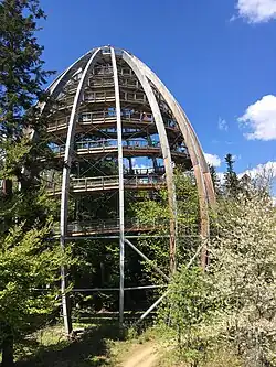 Aussichtsturm des Baumwipfelpfades Bayerischer Wald