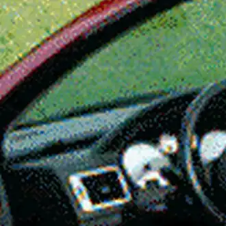 Rekonstruiertes Farbbild mit Artefakten (100 x 100&nbsp;Pixel)