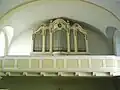 Blick zur Orgelempore