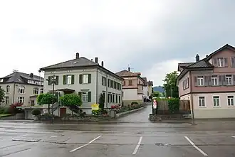 Häuser im Dorfzentrum