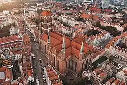 Paralleldächer der Marienkirche Danzig