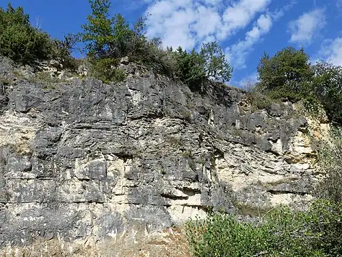 Nordwestabschnitt des Aucors-Steinbruchs