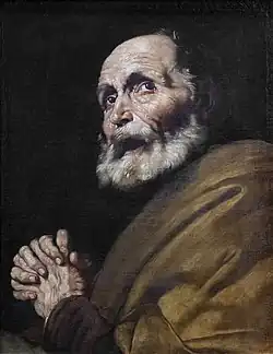 José de Ribera, Die Tränen des Heiligen Petrus.