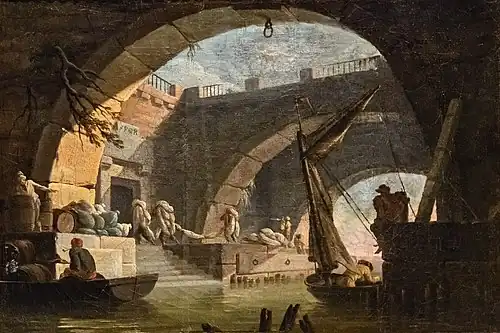Henry d'Arles, Weizengeschäft am Ufern des Tiber.