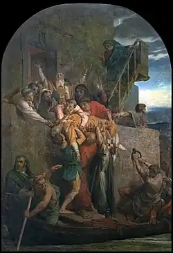 Alexandre Cabanel, Christlicher Märtyrer steigt aus einer Barke (1855).