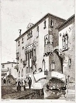 Venedig, Szene am Kanal, gez. 1834