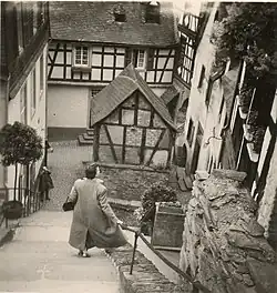 Klostertreppe um 1956, abwärts