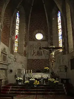 Gotische Fresken im Chorraum der Kirche