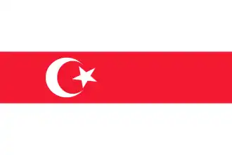 Minderheitenflagge der turkstämmigen Belarus-Tataren
