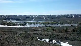 Belle Fourche River im Meade County, South Dakota