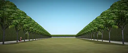 Blick vom Eingang der Duellwiese