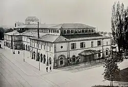 Tonhalle auf dem Platz beim Bellevue, dem heutigen Sechseläutenplatz, 1895