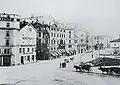 1890: Blick nach Südosten in die damalige Tonhallenstrasse