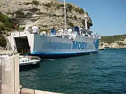 Anlegestelle der Fähre von Bonifacio nach Sardinien (2003)