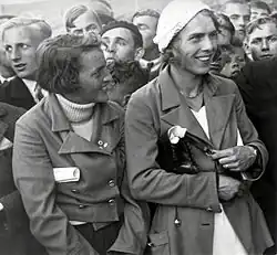 Elly du Mée (links) – ausgeschieden als Vierte des zweiten&nbsp;Vorlaufs