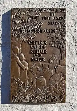 Plakette zur Auszeichnung von 2015