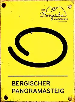 Wanderzeichen Bergischer Panoramasteig