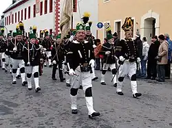 Bergparade in Marienberg (Erzgebirge)