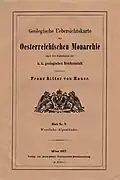 Titelblatt des Berichts zum Kartenblatt 5 der Geologischen Übersichtskarte der Oesterreichischen Monarchie (1867)