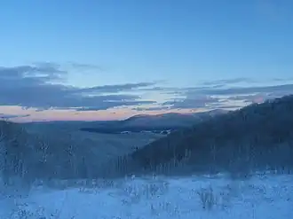 Die Berkshire Mountains im Winter