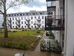 Innenhof im Ostteil des Hauptgebäudes (The Square) nach Sanierung, 2015