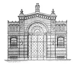 Hofseitige Fassade in der Reinickendorfer Str.