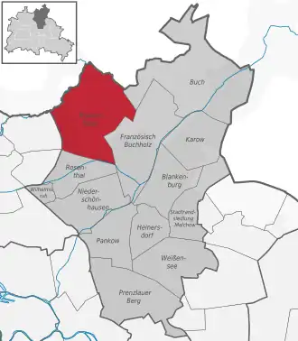 Ortsteile des Bezirks Pankow