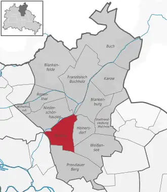 Ortsteile des Bezirks Pankow